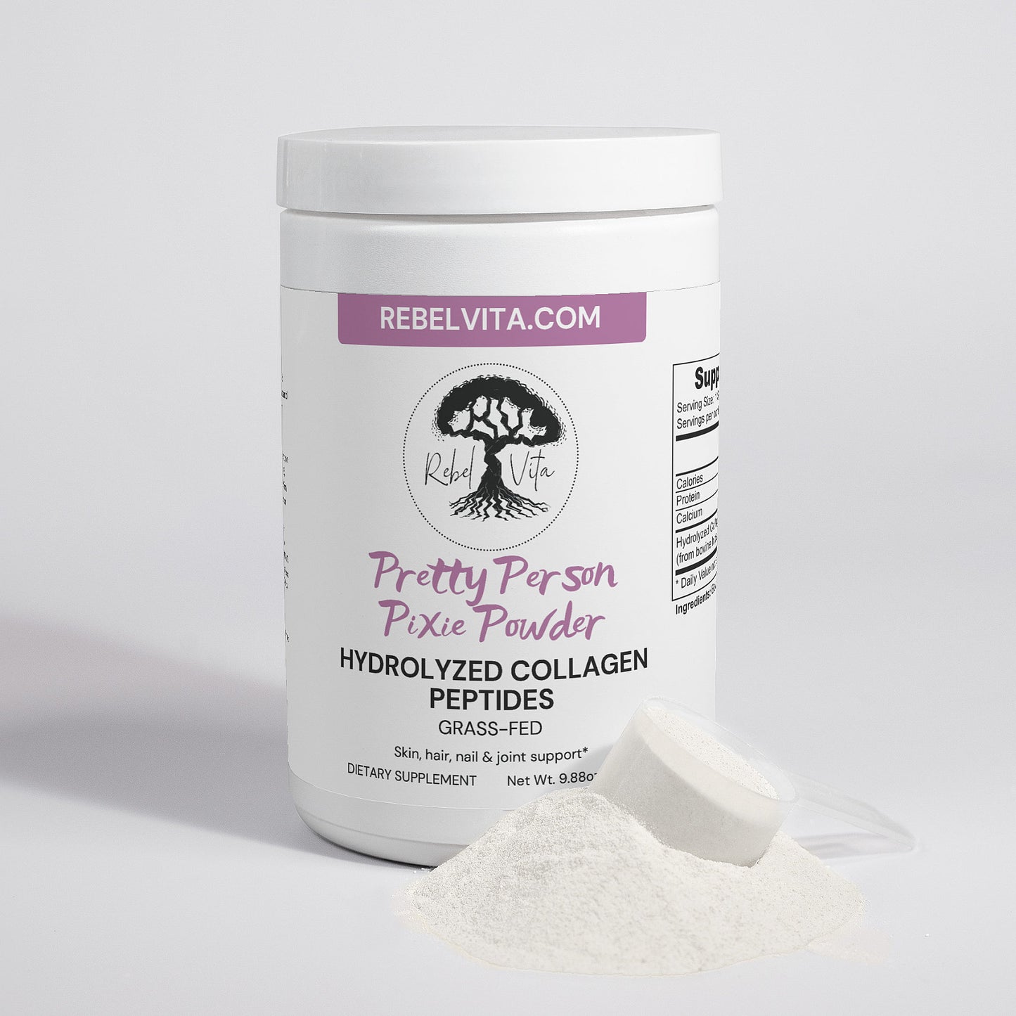 Pretty Person Pixie Powder - Grass Fed Hydrolyzed Collagen Peptides