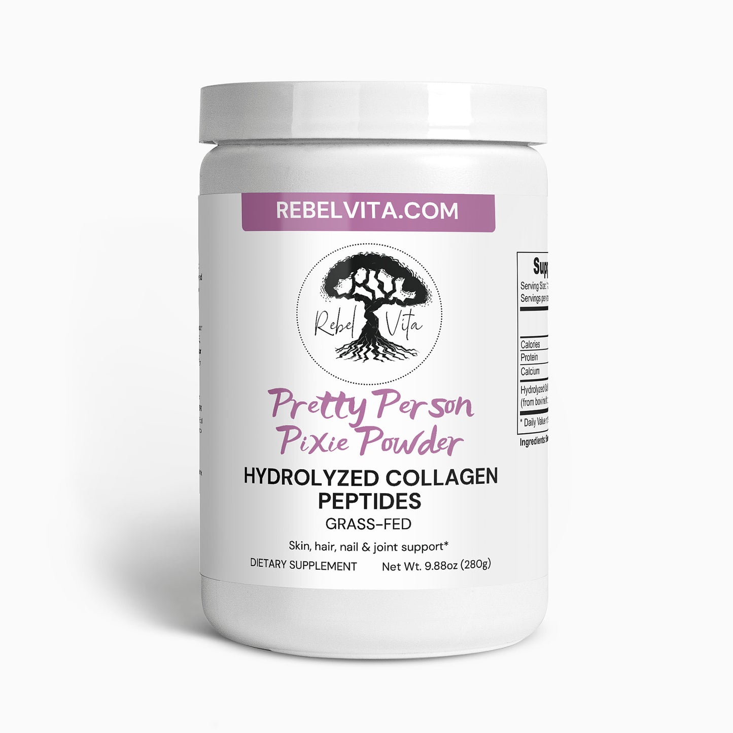 Pretty Person Pixie Powder - Grass Fed Hydrolyzed Collagen Peptides