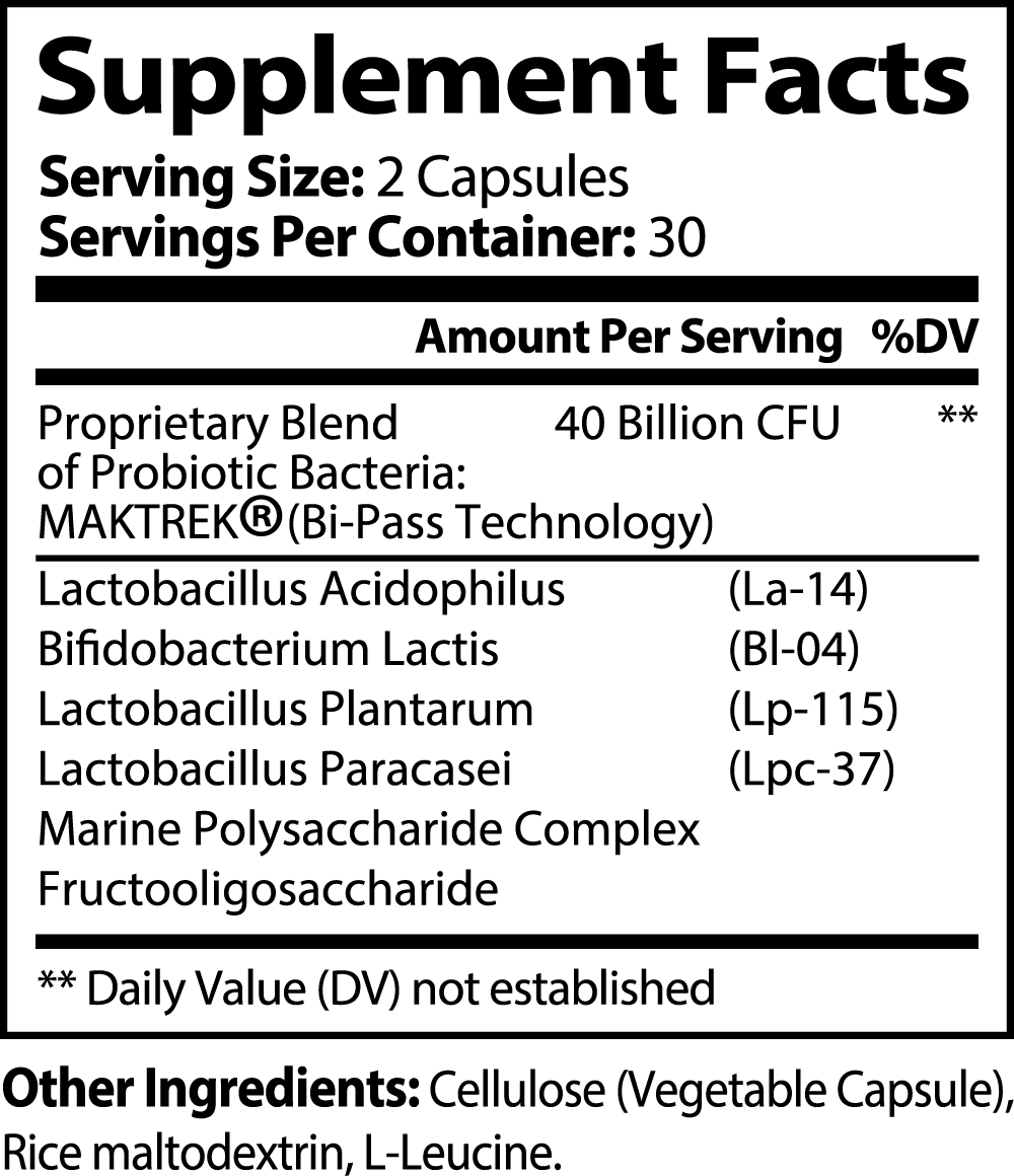 The Colonizer Probiotic 40 Billion & Prebiotics