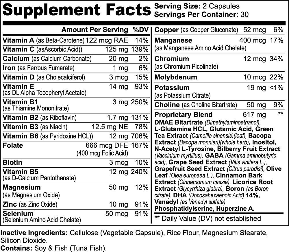 F*cking Brilliant Nootropic Brain & Focus Formula